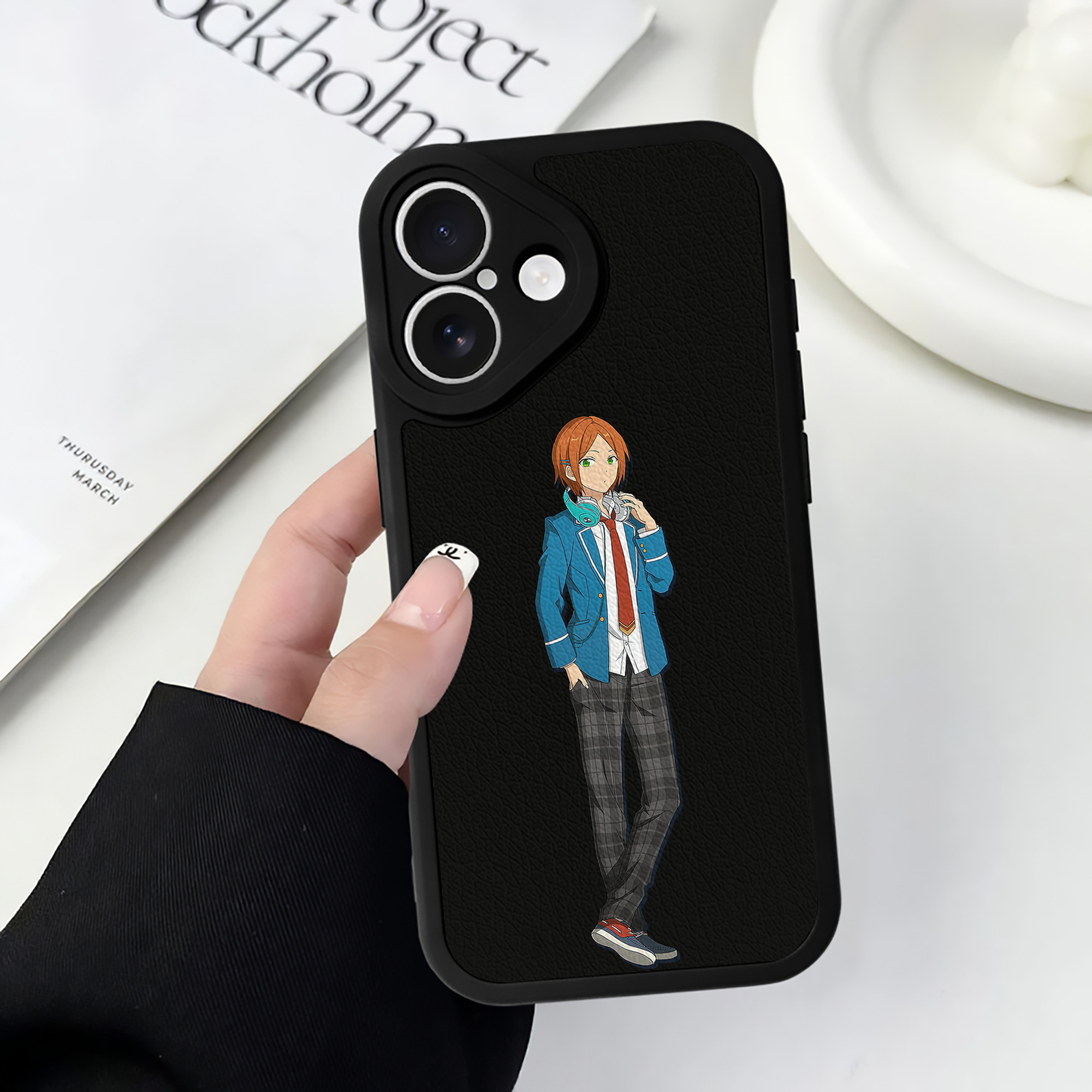 （画像用） あんさんぶるスターズ! Ensemble Stars 【iPhone 16シリーズ対応】シリコンスマホケース（レザー調） 材質：シリコン